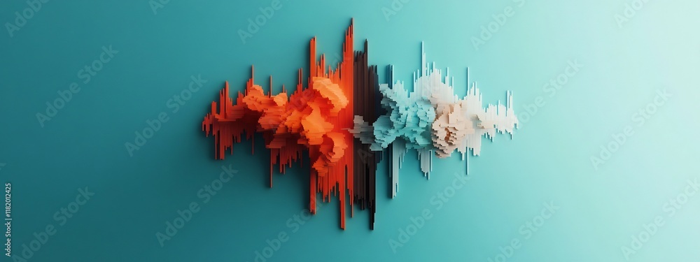 Poster vibrant visualization of financial transactions frequency distribution a digital artwork depicting t