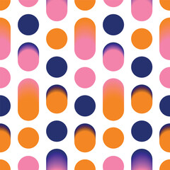 Bauhaus geometry simple shapes. Abstract vector pattern - web banner, business presentation, branding package, fabric print, wallpaper