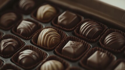 Obraz premium Elegant Chocolate Box for Romantic Occasions