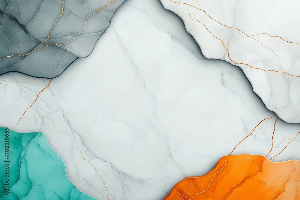 Poster mesmerizing marble masterpiece abstract agate texture with gold veins renaissance inspired backgroun