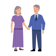 couple in golden wedding 50th anniversary