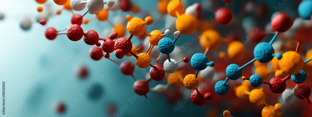 Poster vibrant 3d digital showcasing the frequency distribution of genetic mutations within a population th
