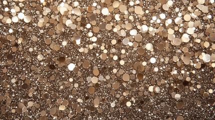Fototapeta premium Background, wallpaper with golden sequins, abstract festive background.