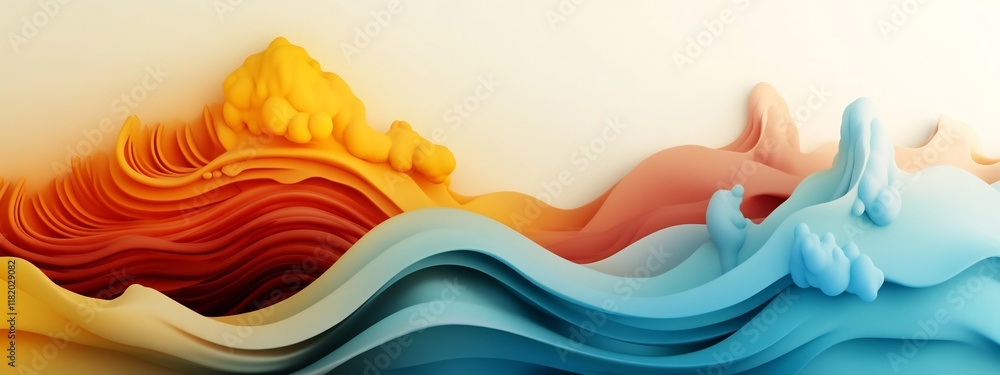 Poster captivating depicting the animation of a wave packet interacting with boundaries and producing stand