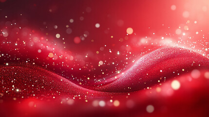 Valentine concept red heart isolated on blurred background.