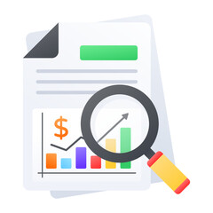 Cost vs Sales Analyzer concept, Browse server accounts vector color icon design, Web hosting service Symbol, Computing machines Sign, Internet Application Management stock illustration