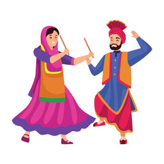sikh dancers in indian clothes