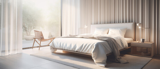 modern bathroom interiorbed, bedroom, hotel, room, interior, pillow, furniture, home, lamp, luxury, design, 