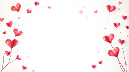 Love's Gentle Embrace - Abstract Valentine's Day Art