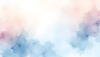 Naklejka premium Pastel Cloud Background, Soft Watercolor Texture - Pastel colors