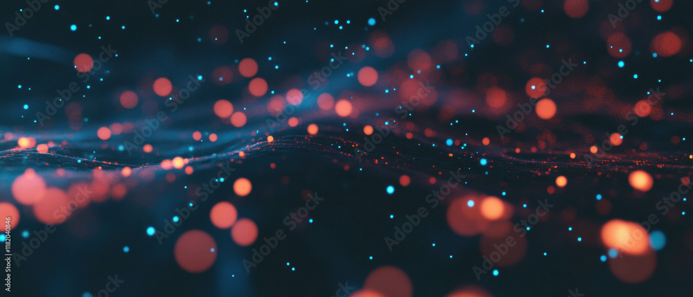 Poster Magic stars twinkling in a cosmic background create a mystical atmosphere of enchantment