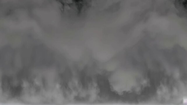 Bruma densa y misteriosa que emerge desde el suelo con fondo negro, ideal para escenarios de suspense, terror o cine