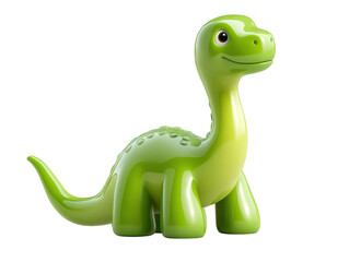 Intriguing green dinosaur toy posed against a contrasting black backdrop 