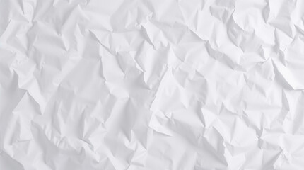 Obraz premium White crumpled paper creating an abstract texture background