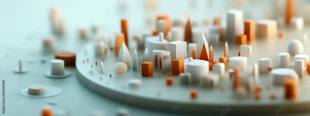 Poster a 3d rendered visualization depicting the frequency distribution of social interactions within a com