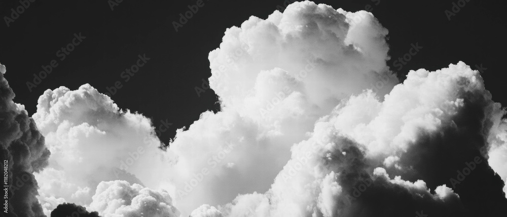 Aufkleber clouds in motion captured with long exposure showing blurred white and gray formations