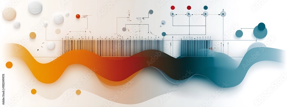 Poster this stylized depicts the frequency response curve of an electronic filter showcasing the abstract a