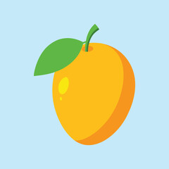 Fruitful Mango Cartoon Vector Icon Illustration