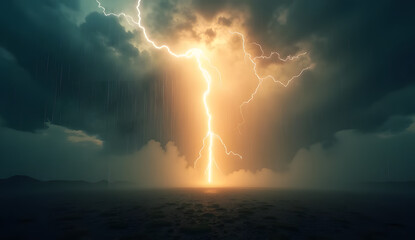 lightning in the storm