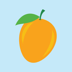 Fruitful Mango Cartoon Vector Icon Illustration