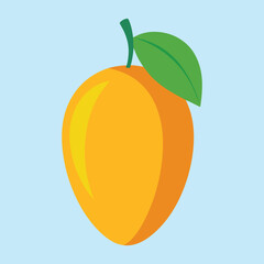 Fruitful Mango Cartoon Vector Icon Illustration