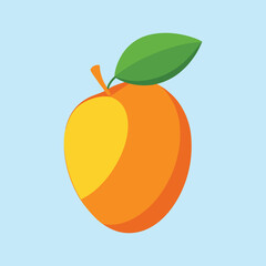 Fruitful Mango Cartoon Vector Icon Illustration