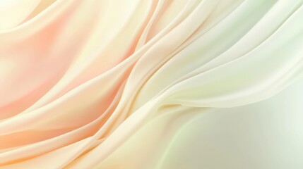 Fototapeta premium Abstract flowing pastel streaks minimalist aesthetic background high detail soft colors digital artwork