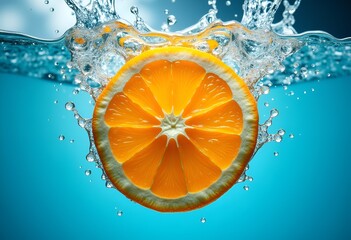 Fruity Splash: A Burst of Color in Water