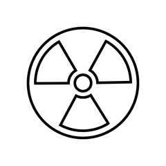 radioactive line icon