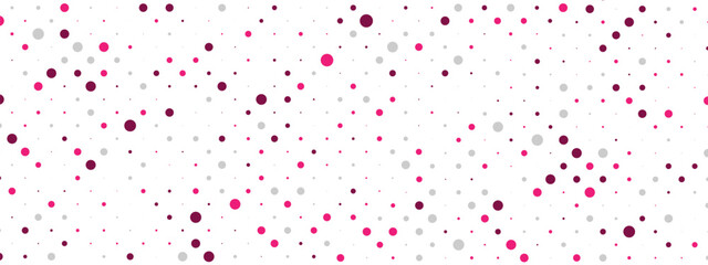 Background with dotted texture. Polka dot pattern template. Digital fading points isolated background for print net design. 