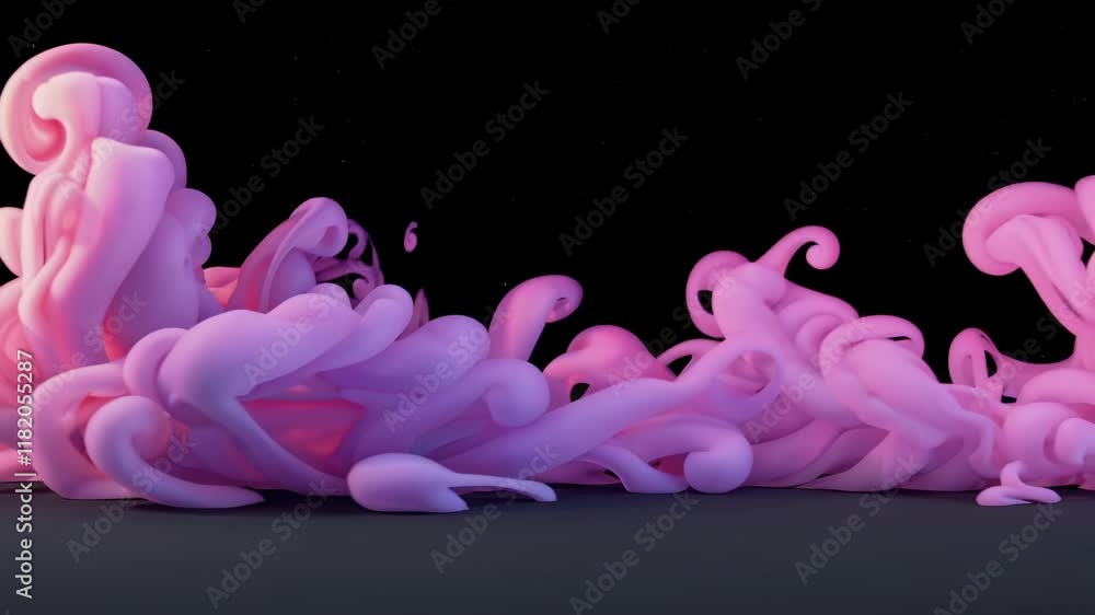 Poster colorful waves of fluid motion create mesmerizing visual effects in abstract digital art display