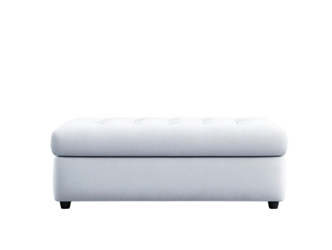Elegant white sofa, back view in minimalist interior design, perfect for modern living rooms