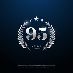  Anniversary celebration, year Anniversary celebration on lights background for celebration event, festive illustration.