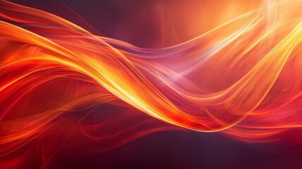 Naklejka premium Dynamic and Mesmerizing Abstract Waves of Light Illustrating Motion and Energy in a Vivid Color Palette