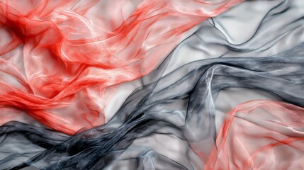 Obraz premium Combining pastel peach and rose pink in an abstract futuristic texture isolated on a transparent background, generative AI