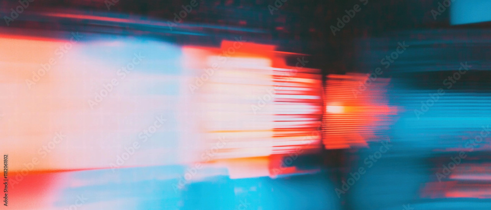 Poster Dynamic abstract patterns showcasing glitch textures and vibrant digital noise effects