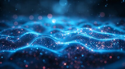 Abstract digital technology futuristic big data blue background,