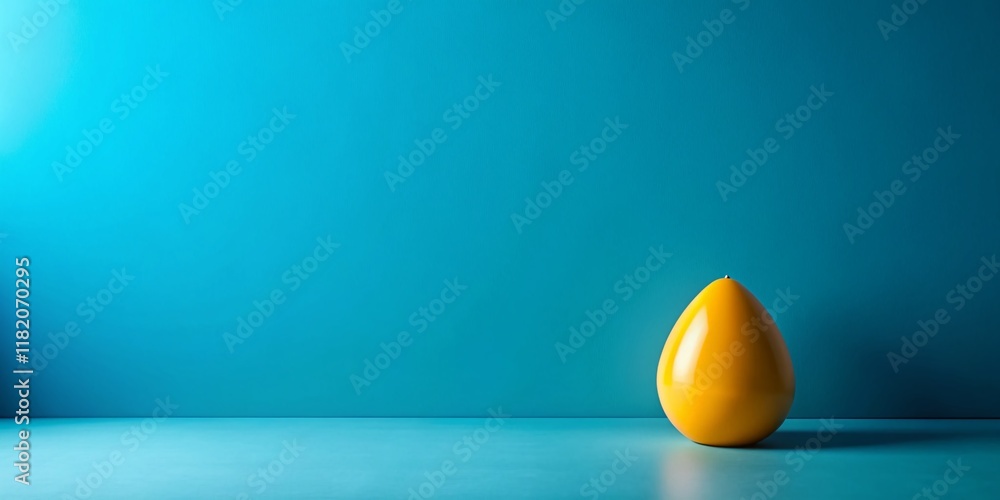 Poster serene blue background with copy space: perfect for text overlay and branding
