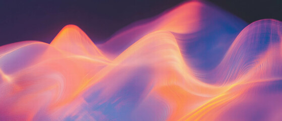 Obraz premium Dynamic abstract light streaks create a vibrant background with flowing colors