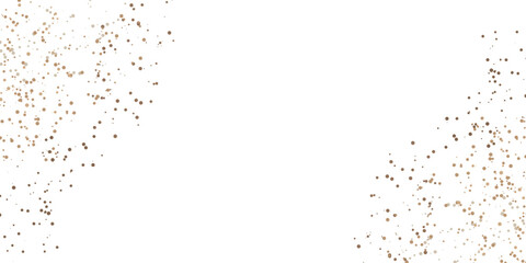 sparkling abstract silver glitter background, metal christmas confetti falling. light magic shining Flying glitter dots particles, sparkle vector border backdrop.