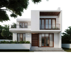 modern house with transparent background PNG and JPEG image