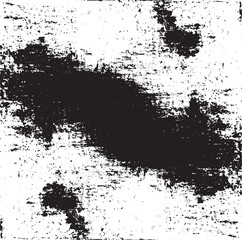 Fototapeta premium Vector brush sroke texture. Distressed uneven grunge background. Abstract distressed vector illustration. Overlay over any design to create interesting effect and depth. Black isolated on white. EPS10