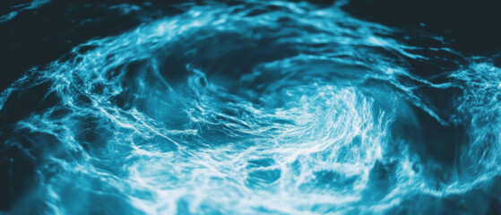 Fototapeta premium Swirling currents of mystical water create a captivating magical atmosphere