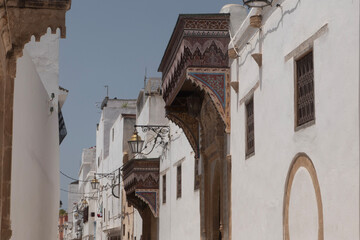 Alleyway in the older Medina in Rabat, Morocco.