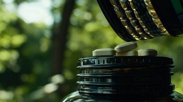 shot of paracetamol tablets being dispensed from a bottle, emphasizing ease of use. | Paracetamol 