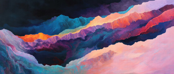 Vibrant layers of colorful rock formations at Painted Hills