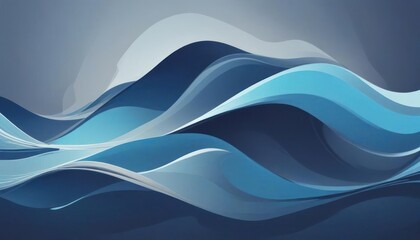Fototapeta premium Light blue gray curvy shape background illustration hd wallpaper