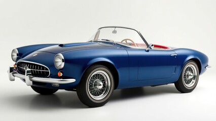 1990's classic vintage luxury blue car
