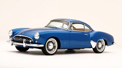 1990's classic vintage luxury blue car
