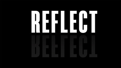 REFLECT TEXT EFFECT 